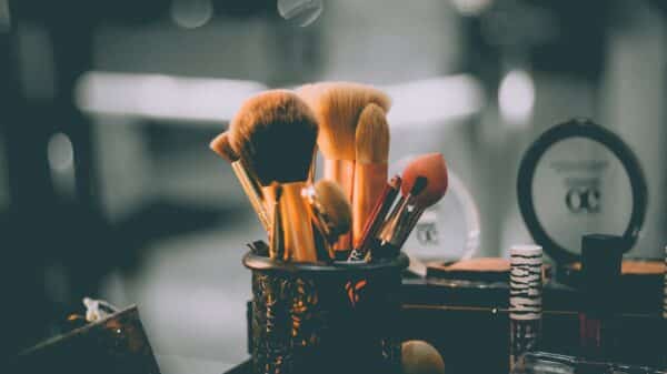 assorted make-up brushes closed up photography