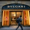 a man walking past a bulguri store